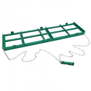 Driveway Drag 96" Width, Tow Behind Drag Harrow 20" Length, 6" Height, Driveway Tractor Harrow with Heavy Duty Chain, Driveway Grader for ATV, UTV, Tractor, Mower