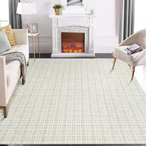 Area Rugs 3x5 Washable Plaid Rugs for Hallway Entryway Bedroom Entrance Laundry Bathroom Modern Living Room Floor Carpet Low Pile Checkered Farmhouse Area Rug Non Slip Grey