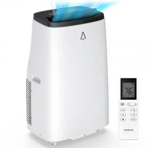 15000 BTU Portable AC Unit 3-in-1 Remote Control Fan Dehumidifier 24 Hour Timer Silent Mode Fast Cooling for Room Bedroom Office RV 800 Sq Ft