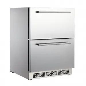24 Inch Wide Drawer Refrigerator, Built-In Wine, And Beverage Refrigerator Under The Counter, Anti-Fingerprint, for Indoor Use