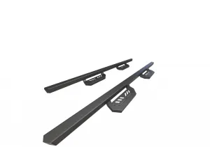 Running Boards Compatible with 2005-2023 Toyota Tacoma Double Cab Truck Pickup 7” Drop Fine Texture Black Side Steps Nerf Bars Rock Slider Armor Off-Road Accessories