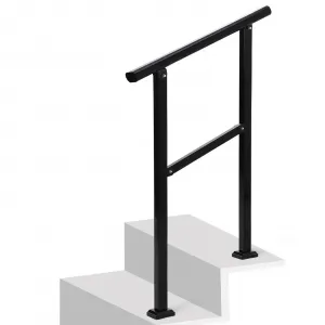 Outdoor Handrails Adjustable Height Stair Handrail ,Integrated Design at Handrail,Staircase Handrail for Outdoor and Indoor Concrete, Porch, Mixed, Step,Brick Step