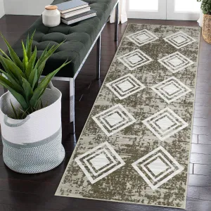 Boho Runner Rug 2x6 Rug Runners for Hallways Non Slip Soft Geometric Washable Rug Runner Modern Kitchen Runner Rugs for Bathroom Entryway Laundry Bedroom