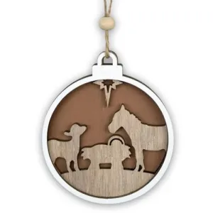 Winter Wonderland Ornaments for Christmas Tree Christmas Wooden Hanging Ornaments for Holidays Party Decoration JM01989