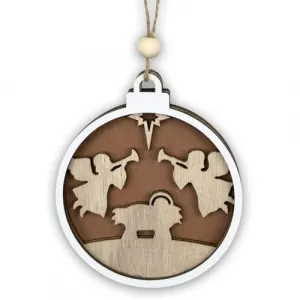 Winter Wonderland Ornaments for Christmas Tree Christmas Wooden Hanging Ornaments for Holidays Party Decoration JM02071