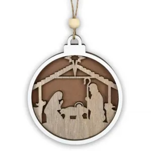 Winter Wonderland Ornaments for Christmas Tree Christmas Wooden Hanging Ornaments for Holidays Party Decoration JM02070