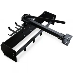 42" Tow Behind Box Scraper Lawn Tractor Attachments with Tractor Box Blade Hitch Tow Fit for ATV UTV, Black
