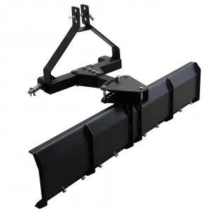 3 Point Rear Grading Blade for CAT_0 & CAT_1 Tractor, 52" Width Heavy Duty Steel Scraper for Grading Driveways, Arenas, Top Soil, Gravel and More