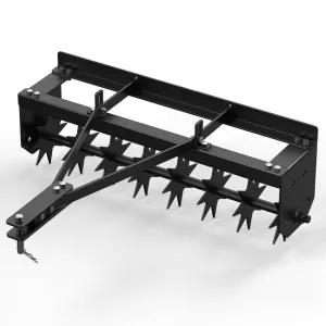 32" Tow-Behind Spike Lawn Aerator for Tractor, Heavy-Duty Steel Tines, Extra-Wide Tow Bar, Soil Penetrator for Lawn & Farm