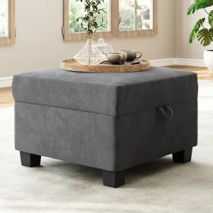 Square Ottoman Module for Modular Sectional Sofa, Storage Ottoman Footrest for Living Room