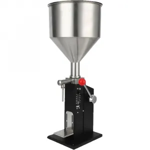 Manual Paste Liquid Filling Machine - Adjustable 5-50ml, 10L Capacity, Precision for Cream/Cosmetic/Perfume/Medicine/Shampoo