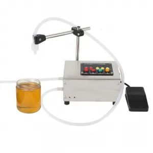 Liquid Filling Machine, 1-118 Fl Oz Automatic Bottle Filler, Digital Liquid Filler, Automatic Liquid Dispenser Electric Diaphragm Pump for Oils, Juices, Milk, Wine, Water - Single Head