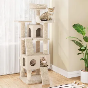 Cat Tree Tower, Multi-Level Cat Tower with Top Perch, Ladders, and Spacious Condo for Small and Large Cats