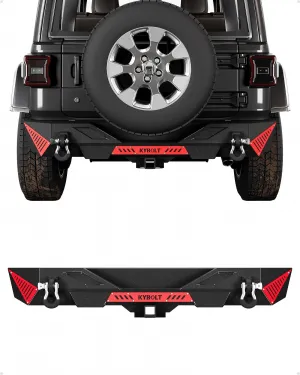 Front & Rear Bumper for 2018-2023 Jeep Wrangler JL/Unlimited JLU, Heavy-Duty Steel, Easy Install, Off-road Ready