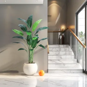 6FT Artificial Bird of Paradise Plant Fake Palm Tree with 17 Trunks for Indoor Outdoor