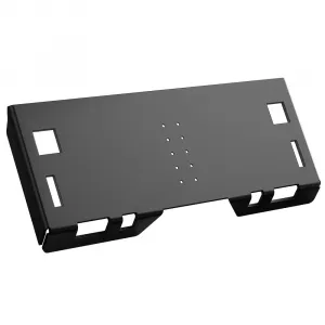 1/4" Thick Universal Skid Steer Mount Plate w/Holes, Skid Steer Plate Attachment 3000LBS Weight Capacity Quick Attach Mount Plate Compatible with Kubota, Bobcat Skid Steers and Tractors