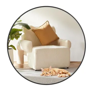 2025 New 32 Inch Round Mirror, HD Eco-Friendly Bathroom Mirror, Metal Framed Circle Mirror, Modern Wall Mirror for Bathroom, Living Room, Vanity, Easy to Install, Matte Black