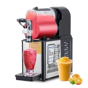 Commercial Slushie Machine 3L/0.8Gal – Stainless Steel Self-Cleaning Frozen Drink Maker for Coffee Shops, Restaurants, Bars
