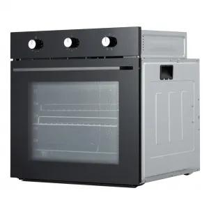 24 Inch 70L Single Wall Oven with 5 Modes, 3000W Built-In Wall Oven with 25 Cu.Ft. Capacity, Mechanical Knobs