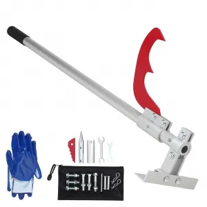 Timberjack with cant hook handle, aluminum log lifter, grip handle, includes gloves, Ideal for rolling and raising logs