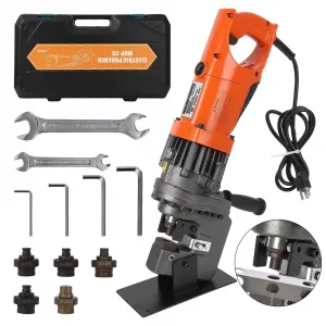 1200W 110V Electric Hydraulic Hole Punch,Φ1/4 Inch-4/5 Inch