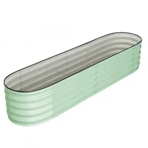 Galvanized Raised Garden Bed,Planter Raised Garden Box Outdoor,Raised Planter Box,Large Planter Raised Bed for Vegetables, Flowers, Fruits,Rubber Edge, Green