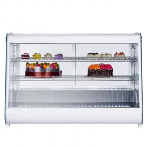 Refrigerated Display Case 6.5 Cu.Ft. Countertop Pastry Display Case Commercial Display Refrigerator w/LED display Air-cooling Automatic Defrost Rear Sliding Door
