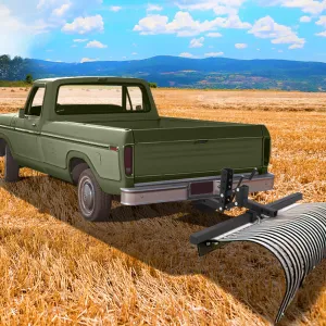 ATV Hitch Manual Implement Lift 50 Inch 1-Point System Steel Construction Fits 2-Inch Receiver Versatile ATV Attachment