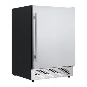 Beverage Refrigerator - Weather Proof Stainless Steel Cooler, Under Counter Beer Fridge for 120 Cans, Built-in/Freestanding, Outdoor Refrigerator for Soda, Beer, Wine.