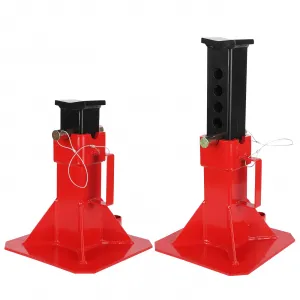 Heavy-Duty Pipe Jack Stand, 13 -19 Inch Adjustable Folding Pipe Stand, Ideal for Welding, Automotive, and Construction Projects - 22T