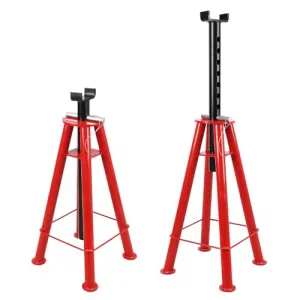 Heavy-Duty Pipe Jack Stand, 28 -46 Inch Adjustable Folding Pipe Stand, Ideal for Welding, Automotive, and Construction Projects - 10T