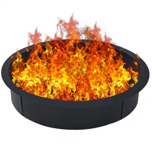 39" Fire Pit Ring - 1.5mm Rust-Resistant Steel, 45" Outer Diameter, DIY Friendly for Camping, Patio & Garden