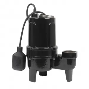 Submersible Water Pump, 1.75HP 7272GPH Sump Pump with 10FT Power Cord, Auto Float Switch, Cast Iron Utility Pump Sewage/Effluent Pump for Sump Basin, Basements, Residential Sewage, Septic Tank