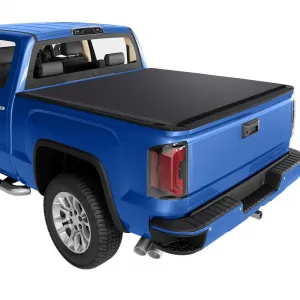 6.6ft Quad Fold Soft Tonneau for 19-23 Silverado