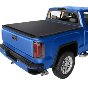 6.6ft Quad Fold Soft Tonneau for 14-18 Silverado 1500