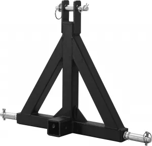 3 Point Trailer Hitch With 2" Receiver - Category 1 Tractor Tow Drawbar Pull Hitch Adapter For Kubota John Deere BX LM25H WLM Tractor NorTrac Yanmar Massey Ferguson