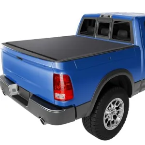 Soft Quad Fold Truck Bed Tonneau Cover Compatible with 2002-2023 Dodge Ram 1500, 2003-2023 Dodge Ram 2500 3500, 6.4 ft Bed