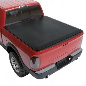 Soft Quad Fold Truck Bed Tonneau Cover Compatible with 2002-2023 Dodge Ram 1500, 2003-2023 Dodge Ram 2500 3500, 5.7 ft Bed