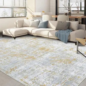 Modern Washable Rugs 8x10 Rugs for Living Room Soft Bedroom Rug Distressed Large Area Rug Non Slip Throw Rugs Non Shedding Stain Resistant Carpet for Nursery Dining Room 8'x10' Grey/Taupe