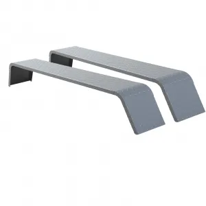 Trailer Fenders, Heavy Duty Plate Steel Fenders for 13 Inch -15 Inch Wheels Tandem Axle Trailer- 2Pcs