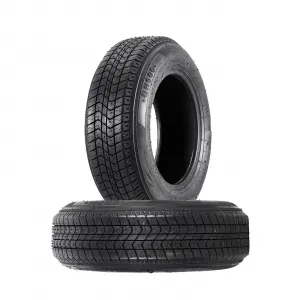 ST175/80D13 Trailer Tires Load Range C 6 Ply Set of 2 24 Inch Diameter Black