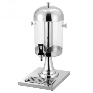 2.1 Gallon Beverage Dispenser With Stand Ice Container Stainless Steel For Home Parties Picnic