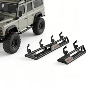 Running Boards 6.5 Inches with Two Stairs for 2015-2025 Chevy Colorado Canyon Crew Cab, Heavy-Duty Steel, Black, Anti-Slip