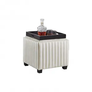 Storage Bench Upholstered Bed Bench With Thicker Seat 35inch Beige Linen Fabric For Living Room Bedroom