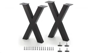 Square Tube Table Legs - 28 Inch Replacement Legs for Coffee Table, Sturdy and Durable, Perfect for Dining Tables, Set of 2