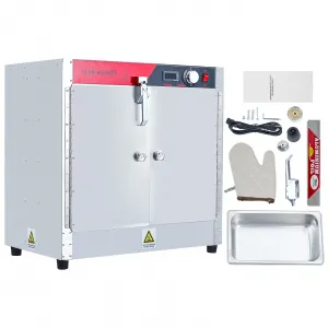 Commercial Stainless Steel Food Warming Cabinet - 850W, 4 Layers, Multiple Storage for Pizza & Pastries, Insulated with Water Tray for Home & Restaurant Use