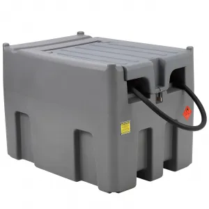 Portable Diesel Tank, 106 Gallon Fuel Tank with 12V Electric Fuel Transfer Pump, 10 GPM Diesel Transfer Tank with Auto Fueling Nozzle & 360 Swivel Connector with 13.1ft Hose - Gray