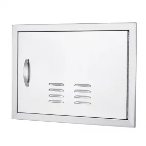 BBQ Access Door 24W x 17H Inch,Outdoor Kitchen Doors with Weatherproof 304 Stainless Steel Built in Single Access Doors for Outside Kitchen Commercial Grilling BBQ Island Barbeque Station S