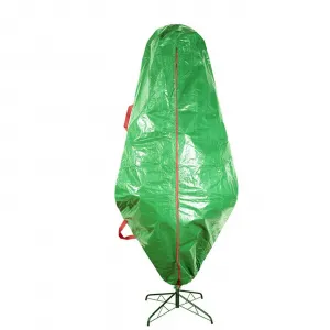 Bolsa de almacenamiento vertical para árbol de Navidad, cubierta vertical para árbol de Navidad, cubierta vertical impermeable para árbol de Navidad, contenedor con asas y cincha