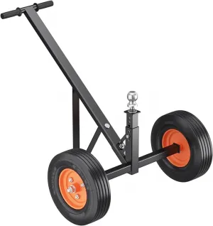 Trailer Dolly, 600 lbs Tongue Weight Capacity, Carbon Steel Trailer Mover with 16"- 24" Adjustable Height, 1-7/8" Hitch Ball & 10" Crackproof Tires, for Car RV Trailer Boat Moving